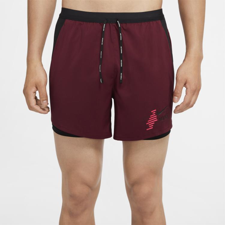 Nike Sommer-Laufshorts Herren Unterteile Dunkelrot CU5475-638