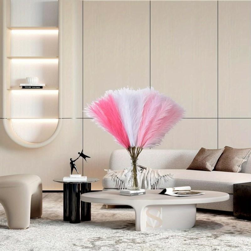 Fluffy Pampas Grass Boho Decor Flower Fake Plant Reed Simulated Wedding Party Home Decoration Artificial Flowers