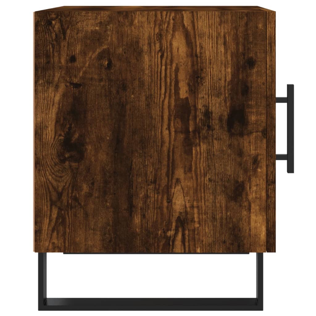 Nightstands 2 pcs Smoked Oak 40 x 40 x 50 cm Engineered Wood