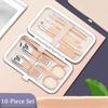 Rose-Gold 23-Piece Set Stainless Steel Nail Clipper Manicure Dead Skin Clipper Set