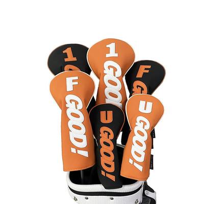 Housse de tête de golf pour driver 440cc 460cc housse de protection en bois utilitaire housse UT étanche spécification bon ensemble FW x (noir 4 pièces (DR, 2, UT))