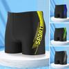 Badehose mit innerem Kordelzug, mittelhohem, elastischem Bund für Herren, Badeshorts mit Buchstabendruck, Strandmode