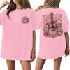 Women's Trendy Casual Short Sleeve Letter Print T-Shirt for Everyday Wear