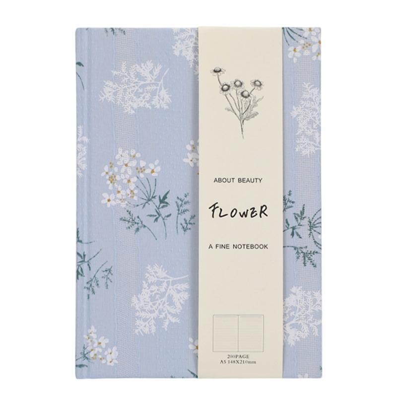 Блокнот 5 шт. Канцелярский блокнот Блокнот с цветами Дорожный блокнот Блокнот-журнал Блокнот в твердой обложке для школы и офиса синий