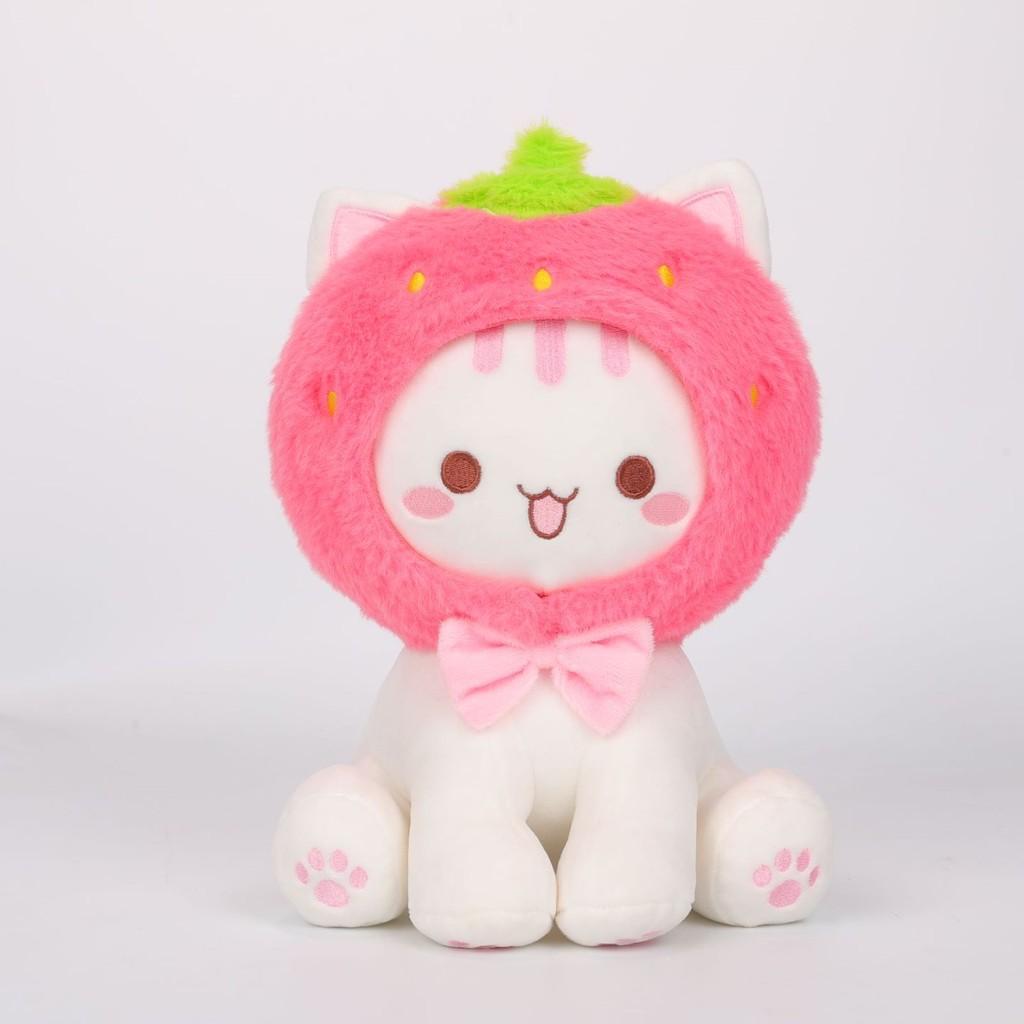 Adorable Plush Cat Toy Soft Stuffed Animal Cuddly Pillow For Kids Gifts And Comforting