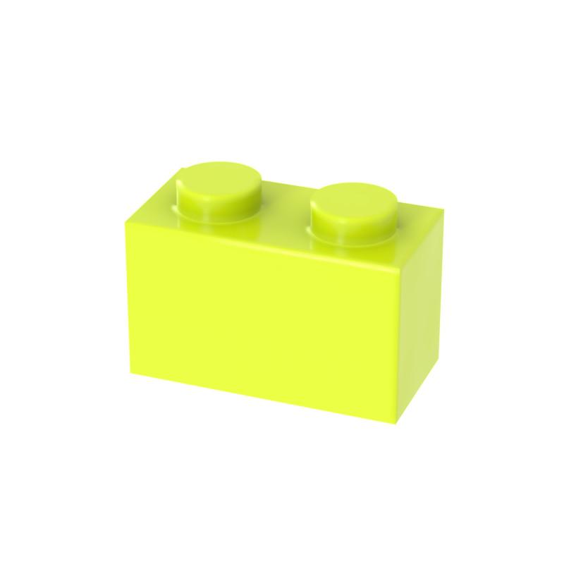 40PCS Thick 1x2 Dots Bricks DIY Building Blocks Figures Educational Creative Size Compatible with 3004 ABS Toys for Children
