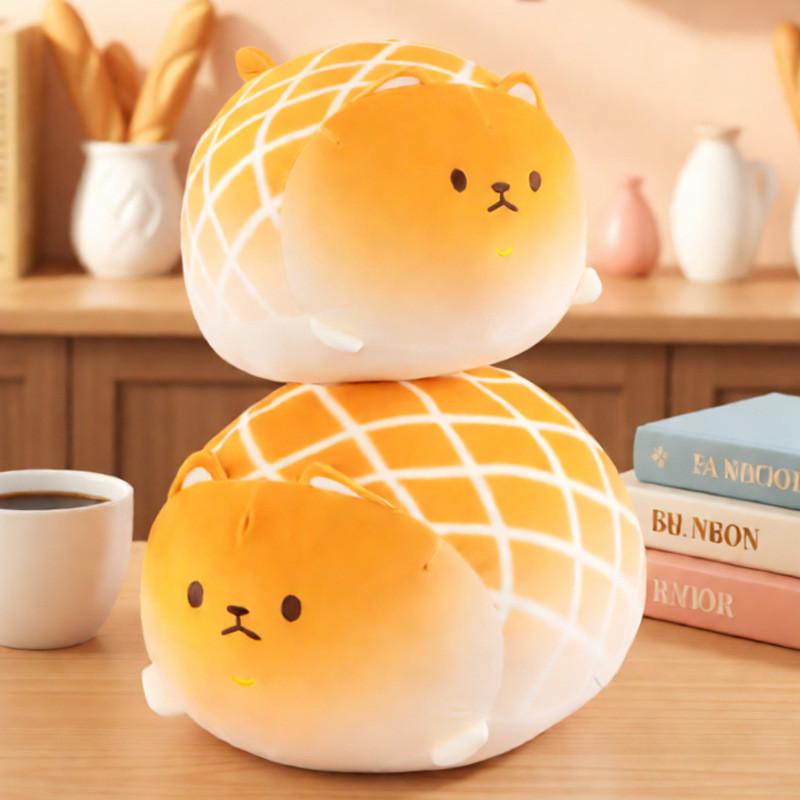 Cartoon Pineapple Dog Plush Pillow Soft Toy For Kids And Girls
