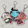 Hot Game Keychains for Accessories Bag FFXIV Samurai Red Black Mage Summoner Gunbreaker Dancer Keyrings Machinist Fans Gifts