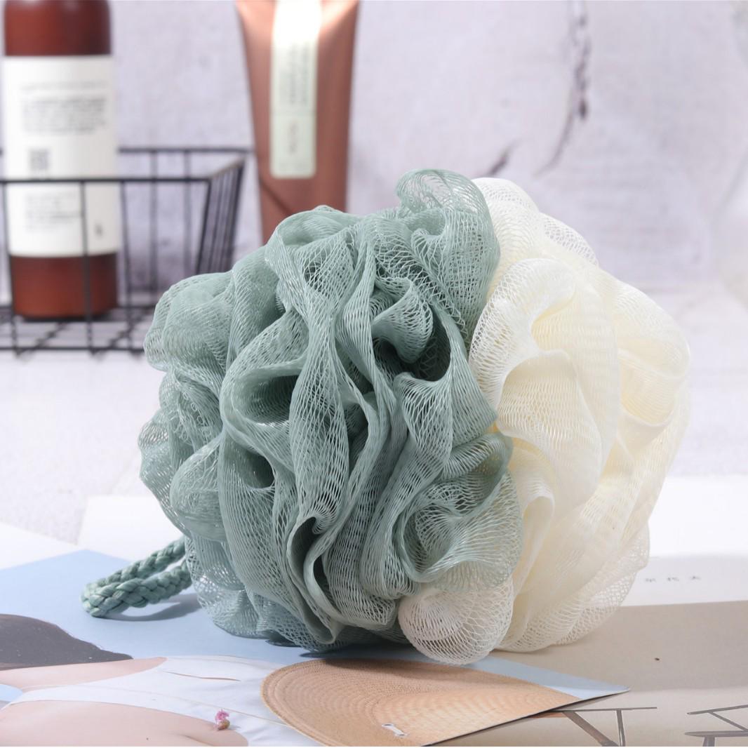 High-Quality Color Block Bath Loofah - Durable Shower Scrubber with PE Material