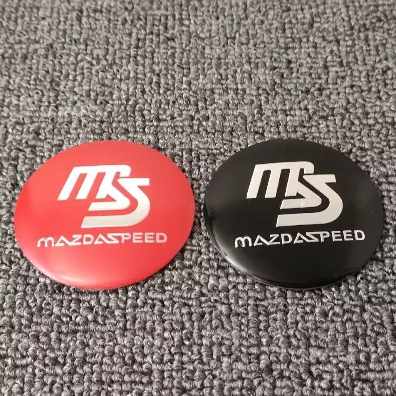 2025 Gorące Do Mazda MS 3 6 GH Atenza CX5 CX5 CX3 CX9 RX7 RX8 Axela 60mm 65mm Naklejka na Środkowe Dekielki Kół Samochodowych Auto Zewnętrzne Akcesoria