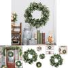 Small Eucalyptus Hanging Wreath Artificial Plant Door Decoration