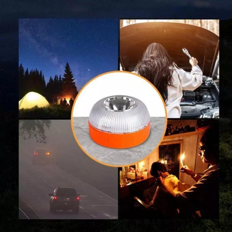 Led Car Emergency Light Flashlight Magnetic Induction Strobe Road Accident Lamp V16 Beacon Safety Accessory