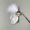 Ultra-long Retractable Fishing Cat Teaser: Bite-resistant Feather Bell Toy
