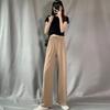 Narrow Version of Sports Pants Women In Spring Autumn New Straight High Waist Versatile Wide-leg Drooping Sweatpants