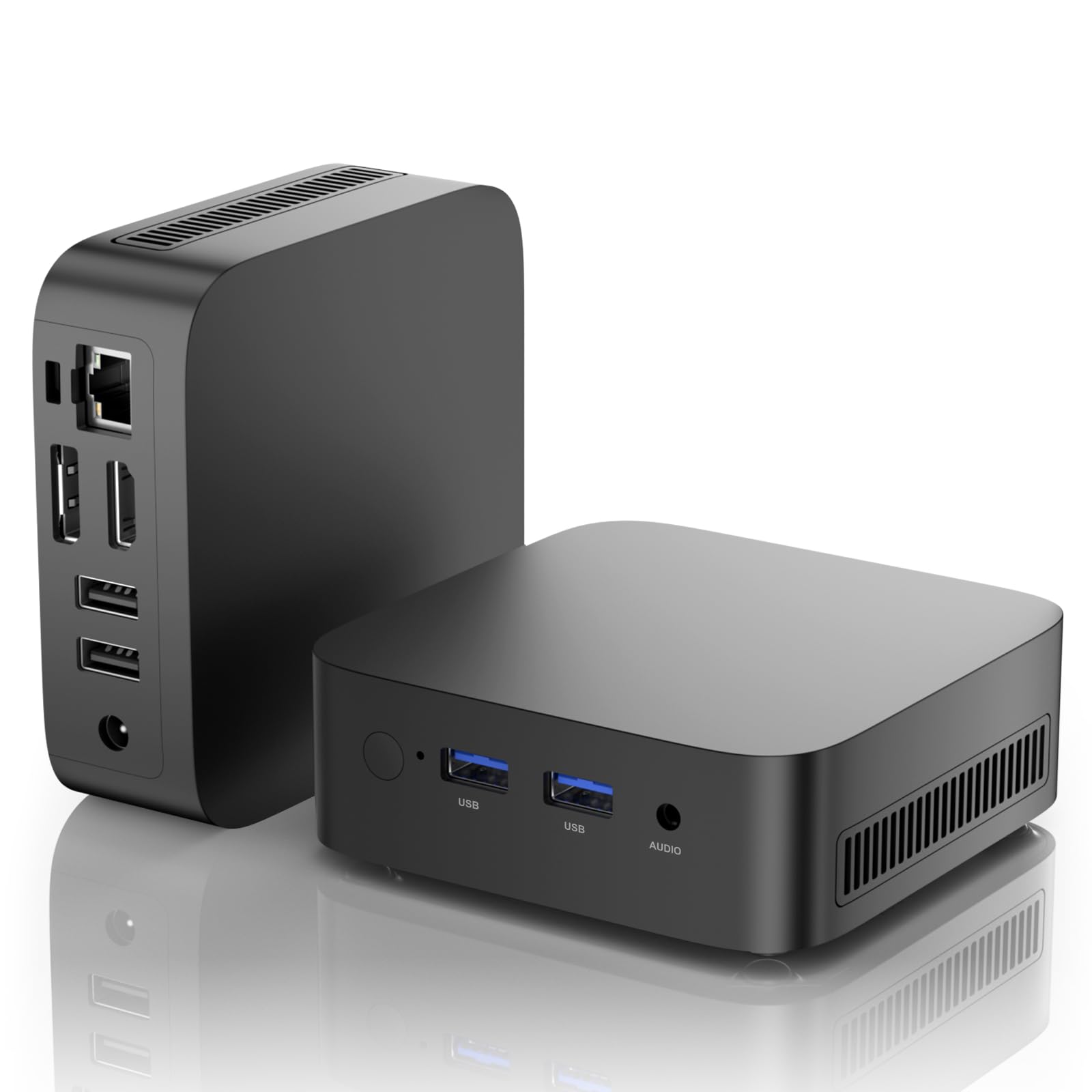 

Mini PC 12th Generation Intel Twin minipc 16GB DDR4 512GB SSD 4 cores 4 threads Max Windows 11 Pro Small size Abundant ports USB Quiet simultaneous