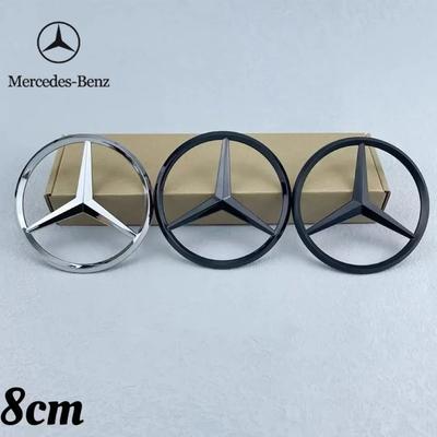 C200 E300 Hot 2026 New For Benz 1Pc 8cm ABS Car Rear Decal Trunk Emblem for Mercedes Benz W204 New GLS SLK CLASS CLS500 CLS400 C