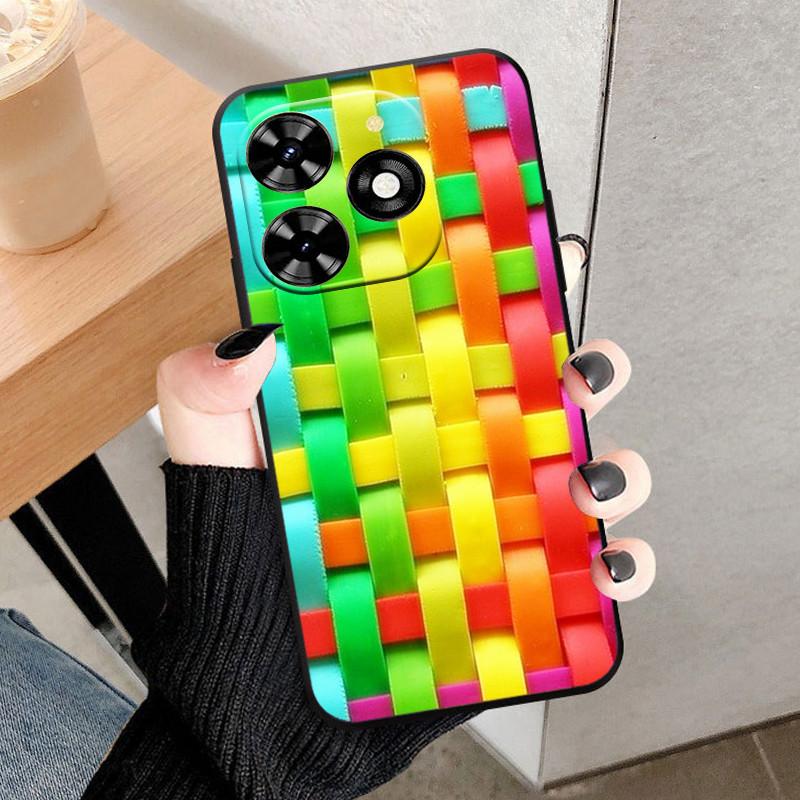 Pro pouzdro Infinix Hot 40 Pro 40i Černé Měkký Silikon TPU Ochranný Kryt Telefonu Pro Infinix Hot 40i Fundas Shell Hot40 Pro Coque