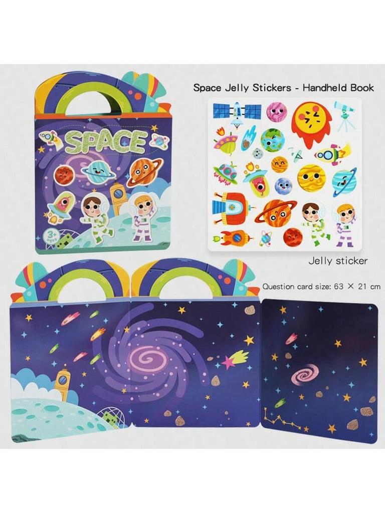 Reusable Sticker Books for Kids, 6 Sets Travel Removable Toddler Sticker Books for 3 4 5 Year Old Girls Boys Birthday Gifts Educ