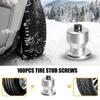 Car Tire Anti Slip Nails Alien Wine Cup Shape Perforated Tires Snow Nail for Trucks Motorcycles Off-road Vehicles Shoe Soles