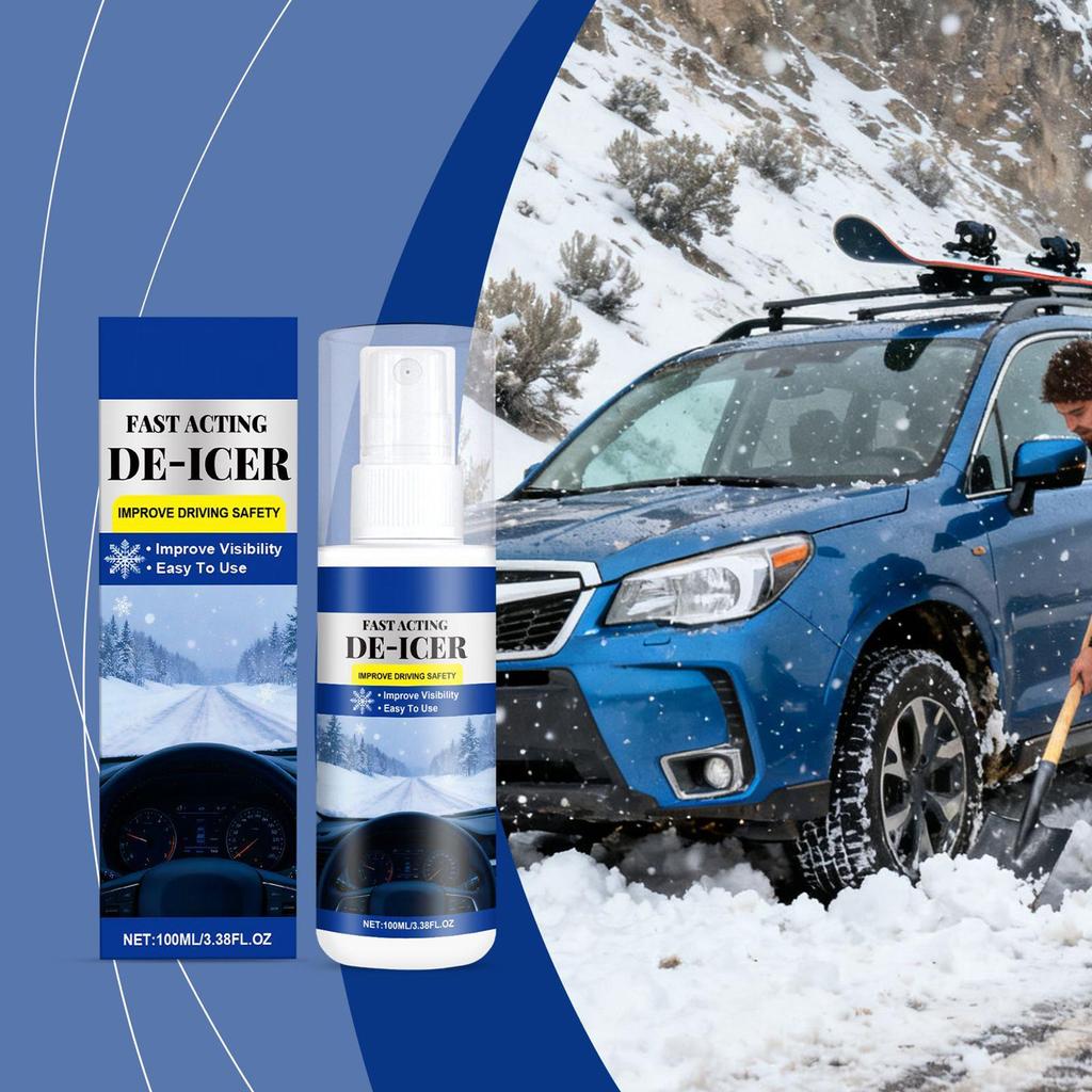 Windshield Deicer Spray Vehicle Ice Remover Vehicle Deicing Agent For Drivers Trucks RVs SUVs Sedans Adventure Seekers Cold