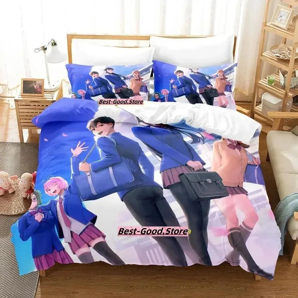 

Komi Can T Communicate Bedding Set Duvet Cover Sheet Printed Bed Set Pillowcase Bed Full Queen King Size Comforter Bedroom 70x133cm 2pcs