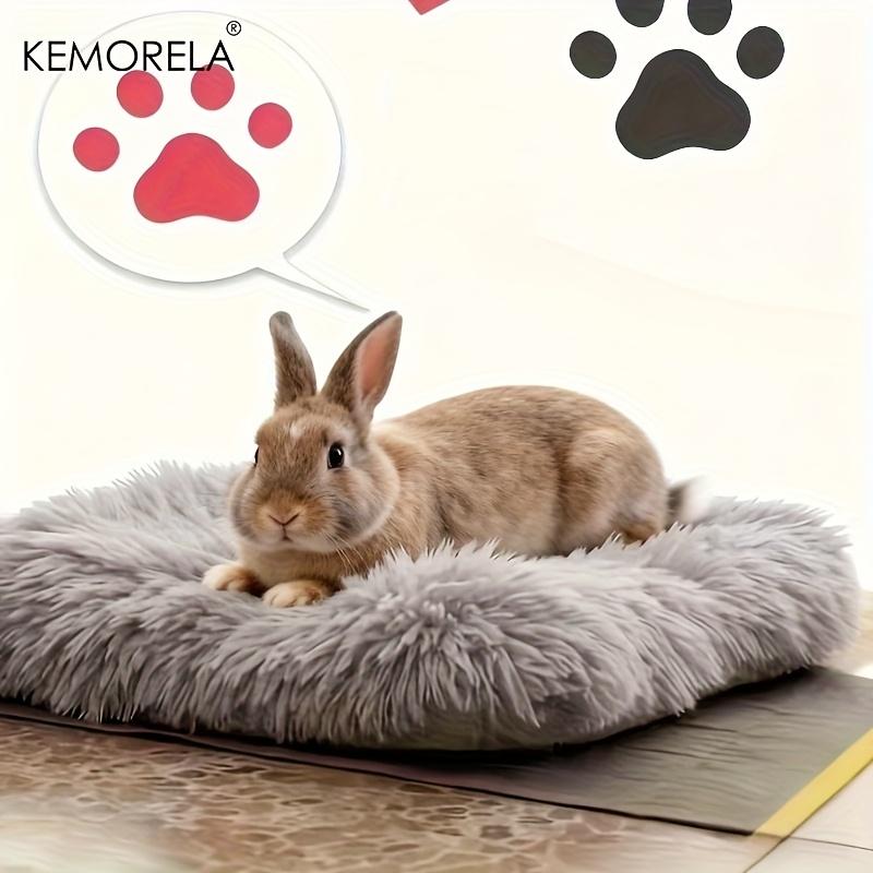 

Small Pet Dual-Use Nest Pet Winter Warm Bed Mat - Rabbit Cage Mat, Essential Winter Accessory for Small Animals, Guinea сірий