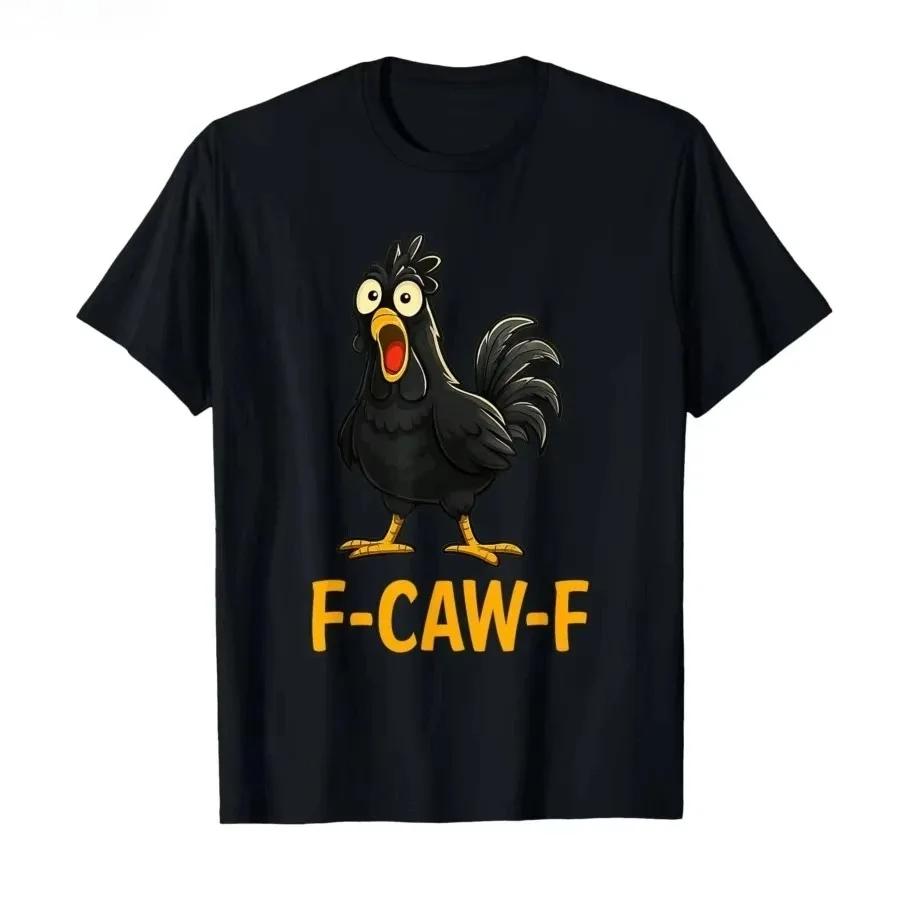 Magliette Divertenti F Caw F Pollo FCAWF Pollo Maglietta Uomo Donna Cotone Magliette Girocollo Manica Corta Idee Regalo Vestiti