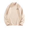 Tonlion T Shirts Unisex Half Turtleneck Thickened Straight Fit ASYMCSBGLDDS00957