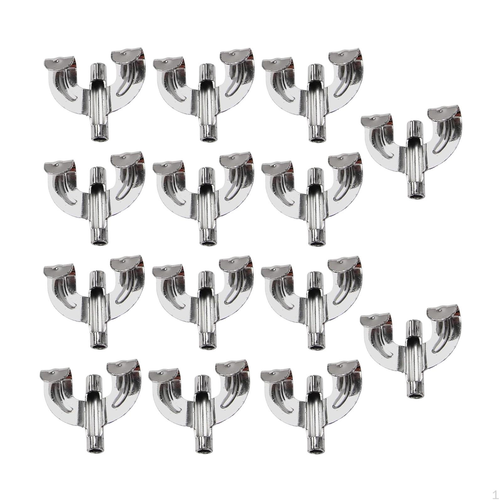 

14x Bass Drum Claw Hooks Replacement Sturdy Professional Good Strength Replaces Parts Musical