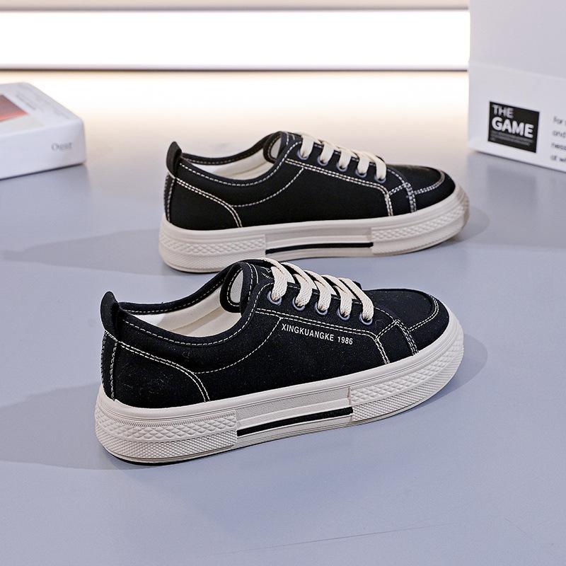 Canvas shoes women's spring summer new breathable student board shoes Korean version versatile explosion 2025 casual shoes RL-211