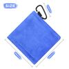 Golf Ball Cleaning Towel 14*14cm Microfiber Scrubbing Club Cleaning Outdoor Sports Accessories