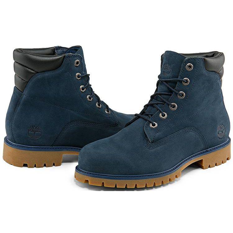 Timberland Waterville Outdoor Casual Waterproof Short Martin Boots Men boots Navy-Blue A2K58019