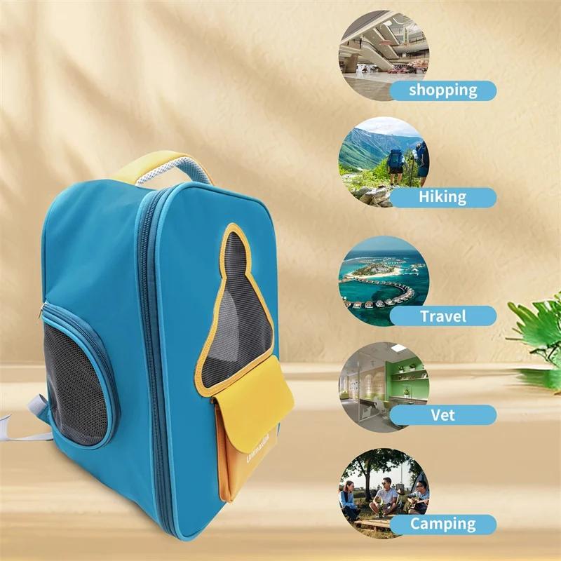 Backpack For Cat Under 11 Lbs, Cat And Dog Backpack, Soft Cushion To Protect Back, Foldable Design,Outdoor Travel Pet Bag