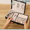 2layer PU Leather Wrist Watch Jewelry Display Box Women Fashion Jewelry Earring Storage