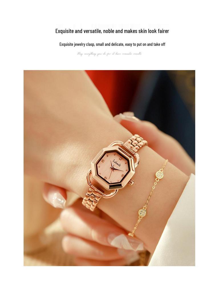 Labaoli Damen Bestseller Quadratisches Stahlarmband Armbanduhr - Elegantes Xiang-Design