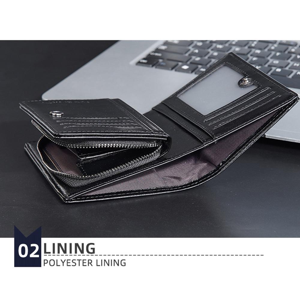 Soft Male Leather Purse PU Leather Men Card Holder Contracted Men's Short Wallet Men