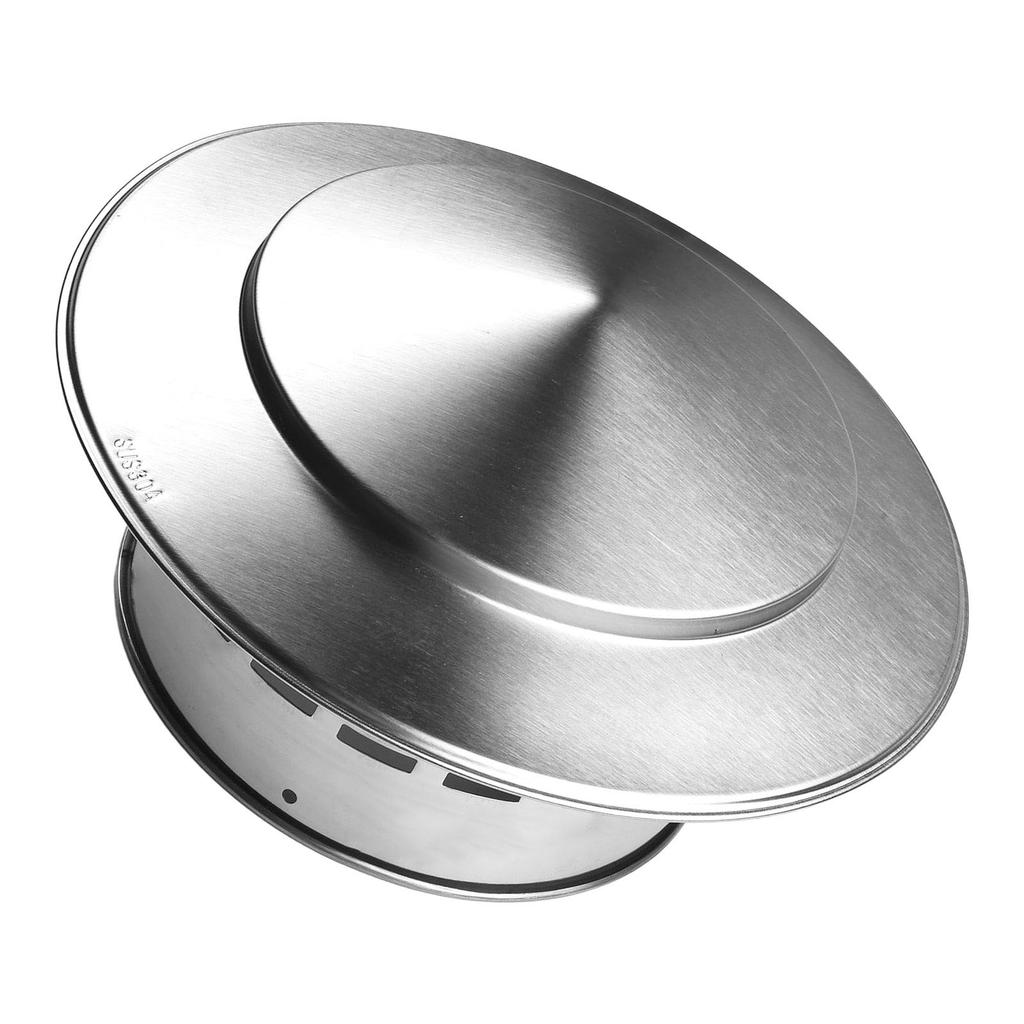 Edelstahl Kaminhaube für Lüftungskanäle Kamine Ablufthaube Außenwand Luftauslass Dachrohr Ablufthaube