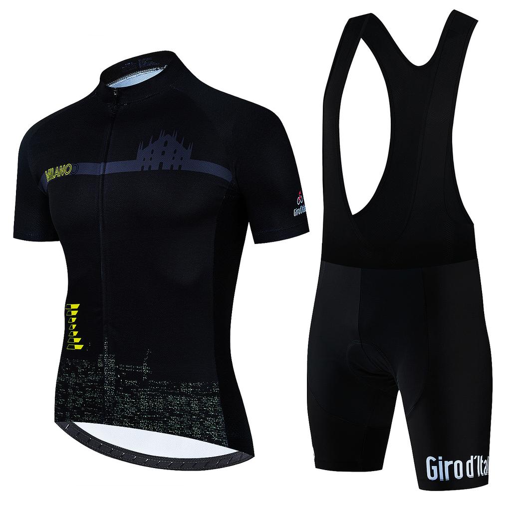 Cycling Jersey Set New Cycling Suit Short Sleeve Suit Men's Mountain Bike Pants
