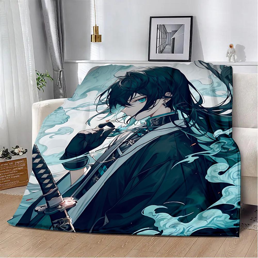 Printed Blanket, Picnic Blankets, Muichiro Tokito Warm Blanket, Soft and Comfortable Blanket, Birthday Gift for Home Travel