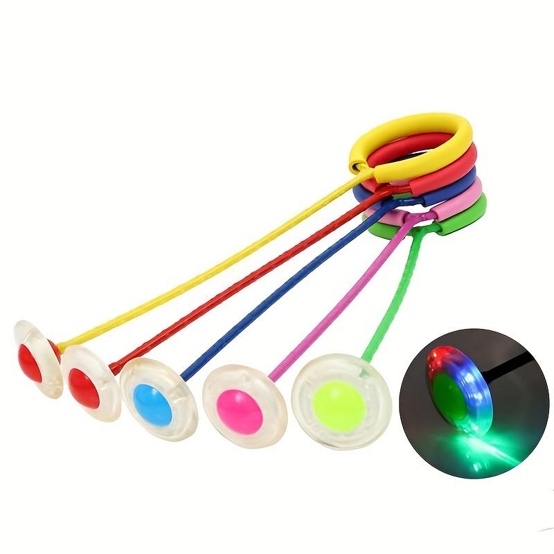 1Pc Children Flashing Jump Ring Active Bouncing Ball Foldable Flashing Bouncing Ball Suitable for Children or Adults Skill Game