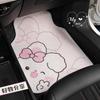 Cute Cartoon Coiled Wire Car Floor Mat Anti Dirt Universal Vehicle Interior Protection Pad