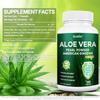 Aloe Vera, Ballaststoffe, Amerikanischer Ginseng, Hautgesundheits-Nahrungsergänzungsmittel, 120 Kapseln