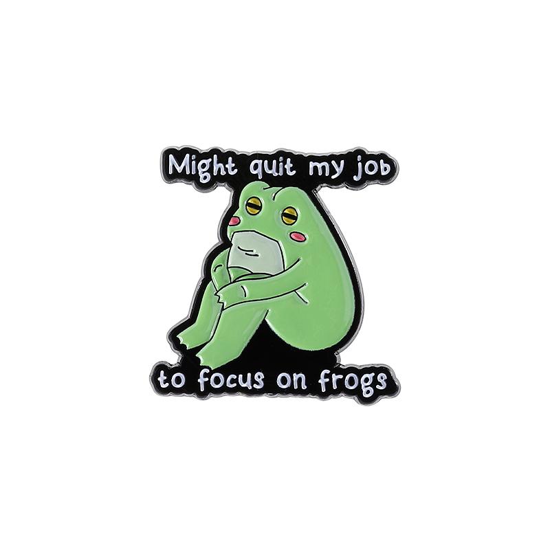 

Cute Frog Collection Enamel Pins My Flabbers Are Gasted Cartoon Animal Brooch Lapel Badge Fashion Jewelry Gifts For Kids Friends