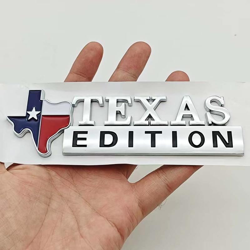 

TEXAS EDITION Logo Emblem ABS Car Badge Trunk Sticker For Ford Jeep Chevrolet Ram GMC Dodge Cadillac Lincoln Tesla Accessories
