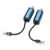 1Pair 10 100Mbps 1CH Passive IP Network Coaxial Transmitter Receiver Extender for IP NVR Camera