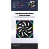 140 Case Fan ARGB, Silent 6-30dBa 89CFM Big Airflow, 14CM PC Cabinet 14025 Cooler Support Mobo 5V ARGB SYNC, Reverse Or Forward