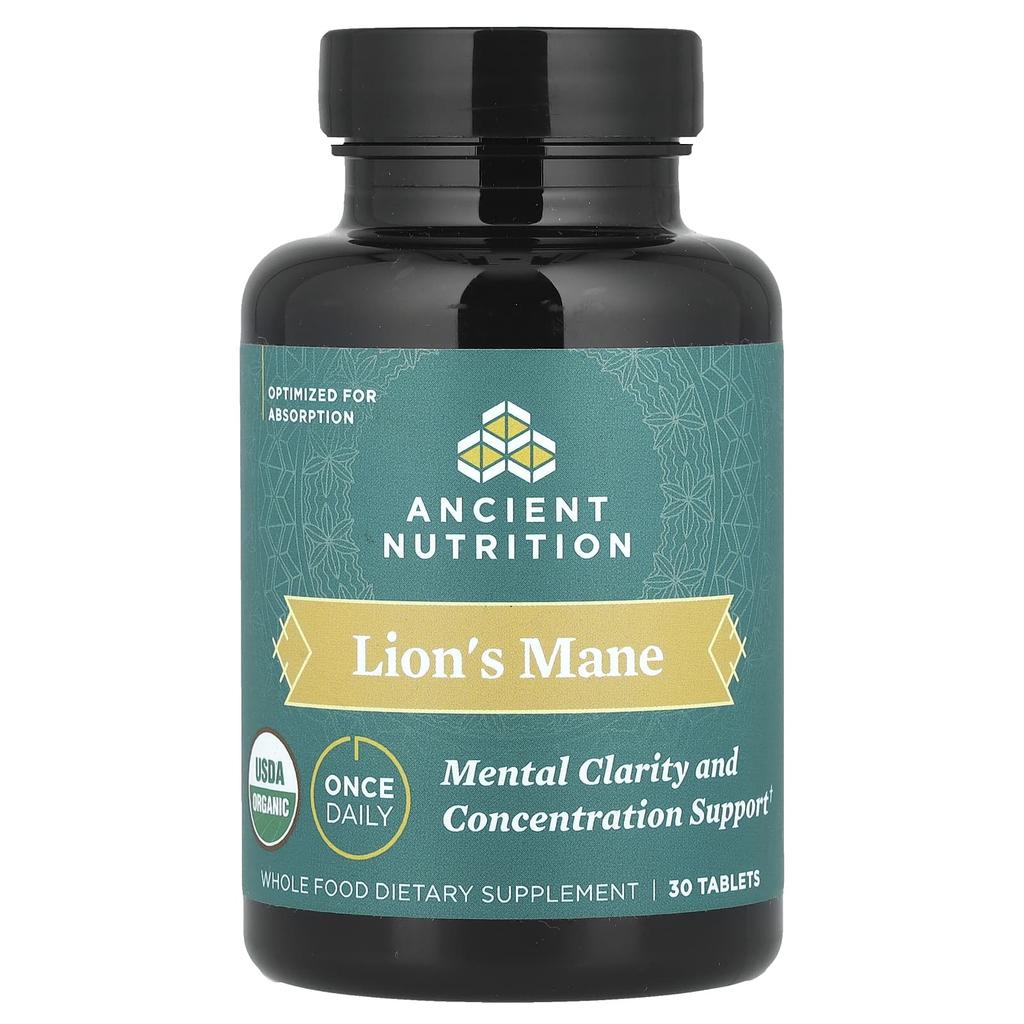 Deer Antler Mushroom, Increases Mental Clearness and Concentration, 30 Tablets