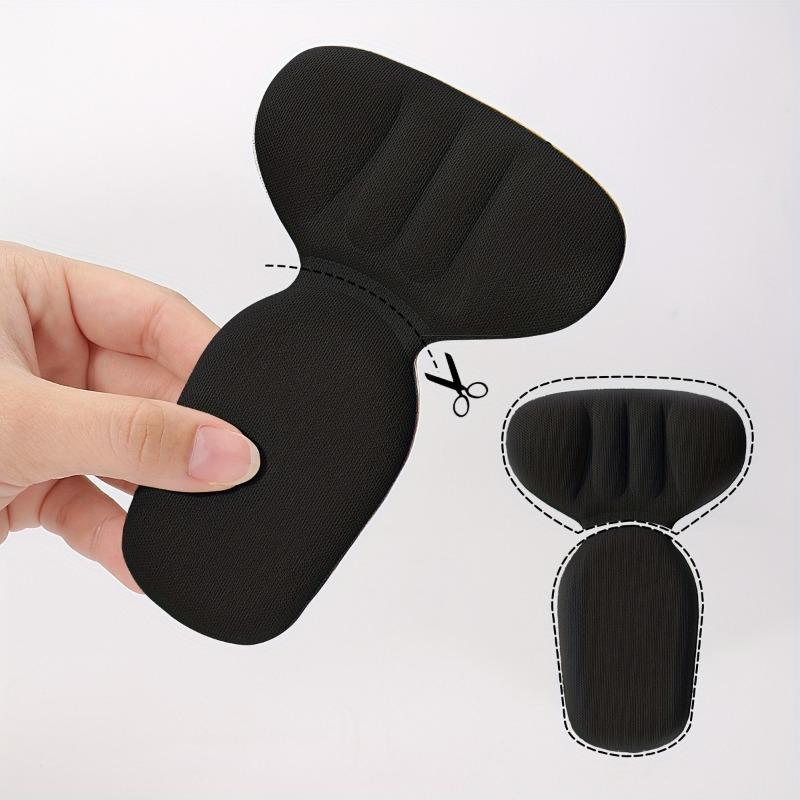 Double Thick Half-Inch T-Shaped Foam Heel Cushion And Heel Cup - High Heel Use, Non-Slip, Durable, Soft, Comfortable, Breathable