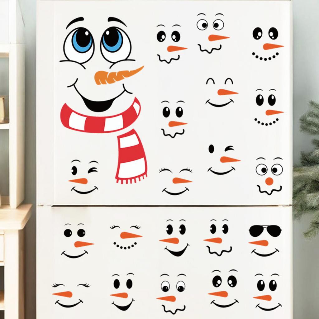 Christmas Decorations Holiday Party Decoration Window Stickers Pvc Static Stickers Window Decorations