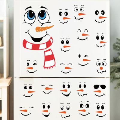 Weihnachtsdekorationen Feiertags-Partydekoration Fensteraufkleber PVC Statische Aufkleber Fensterdekorationen